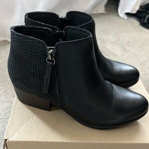 Adreena Hope Black Leather Ankle Boots. Worn just a few times, great condition
